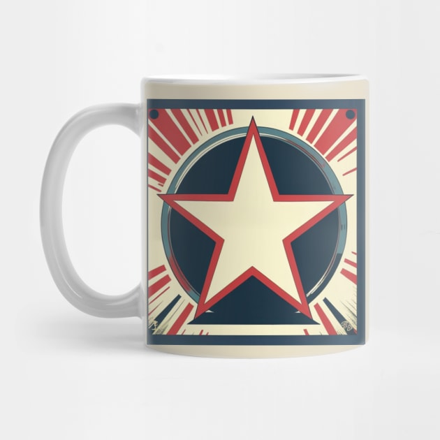 Vintage American Star by musicgeniusart